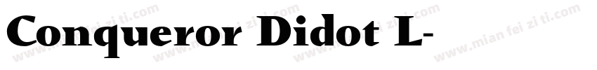 Conqueror Didot L字体转换